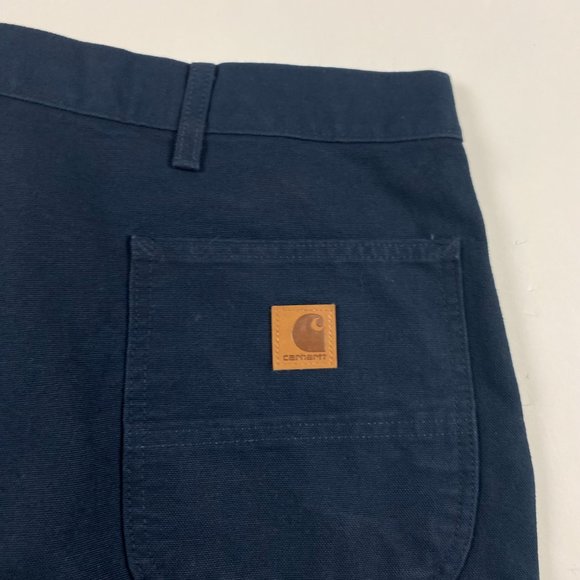 NWT Carhartt Loose Fit Washed Duck Utility Pants Mens 46 x 30 Blue B11 MDT - Picture 7 of 14